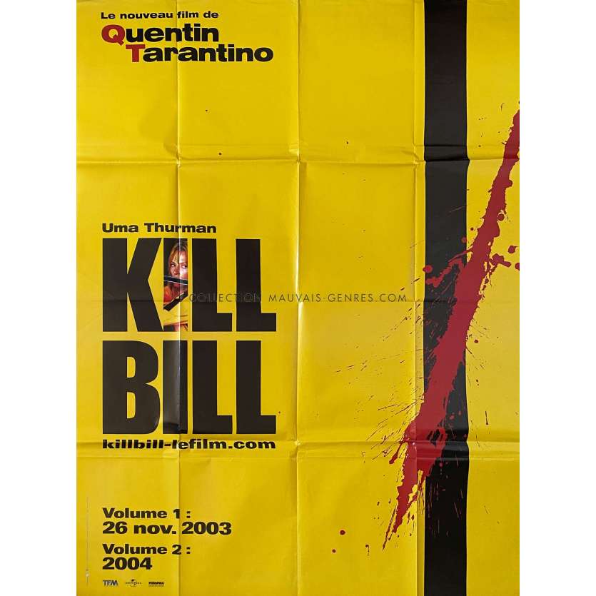 KILL BILL Affiche de film Prev. - 120x160 cm. - 2003 - Uma Thurman, Quentin Tarantino