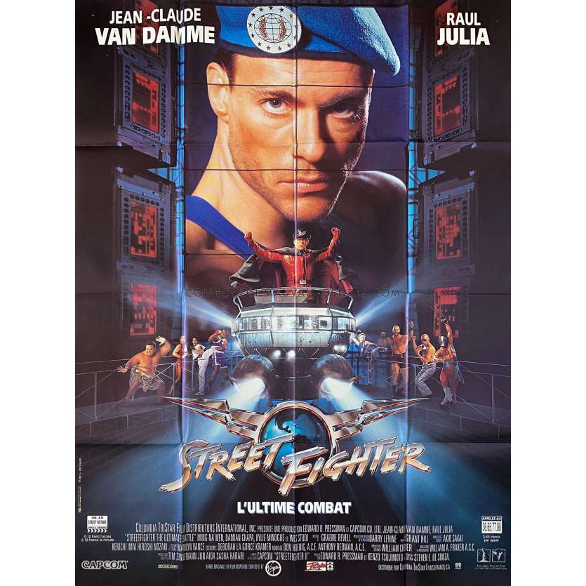 STREET FIGHTER Affiche de film- 120x160 cm. - 1994 - Jean-Claude Van Damme, Steven E. de Souza