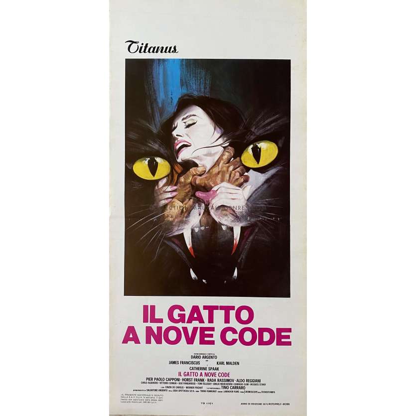 The Cat Onine Tails Italian Movie Poster 13x28 In 1971r1970