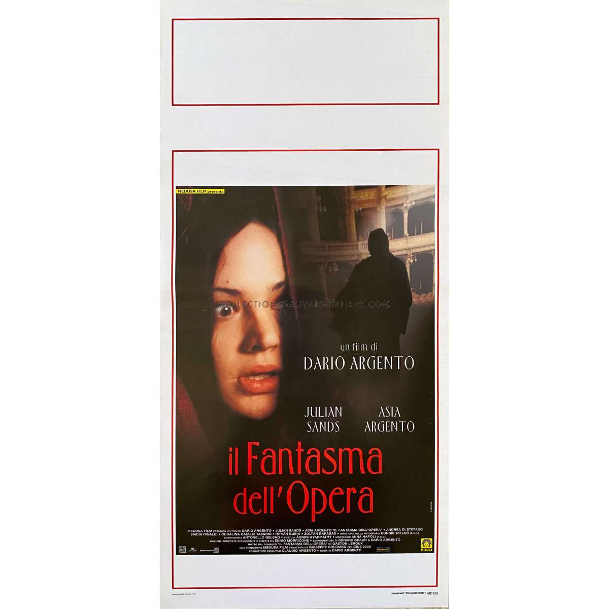 The Phantom Of The Opera Italian Movie Poster 13x28 In 1998