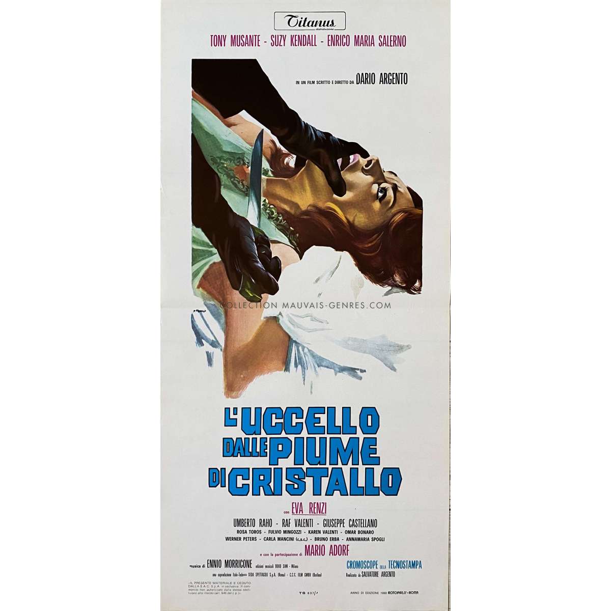 THE BIRD WITH THE CRYSTAL PLUMAGE Italian Movie Poster - 13x28 in ...