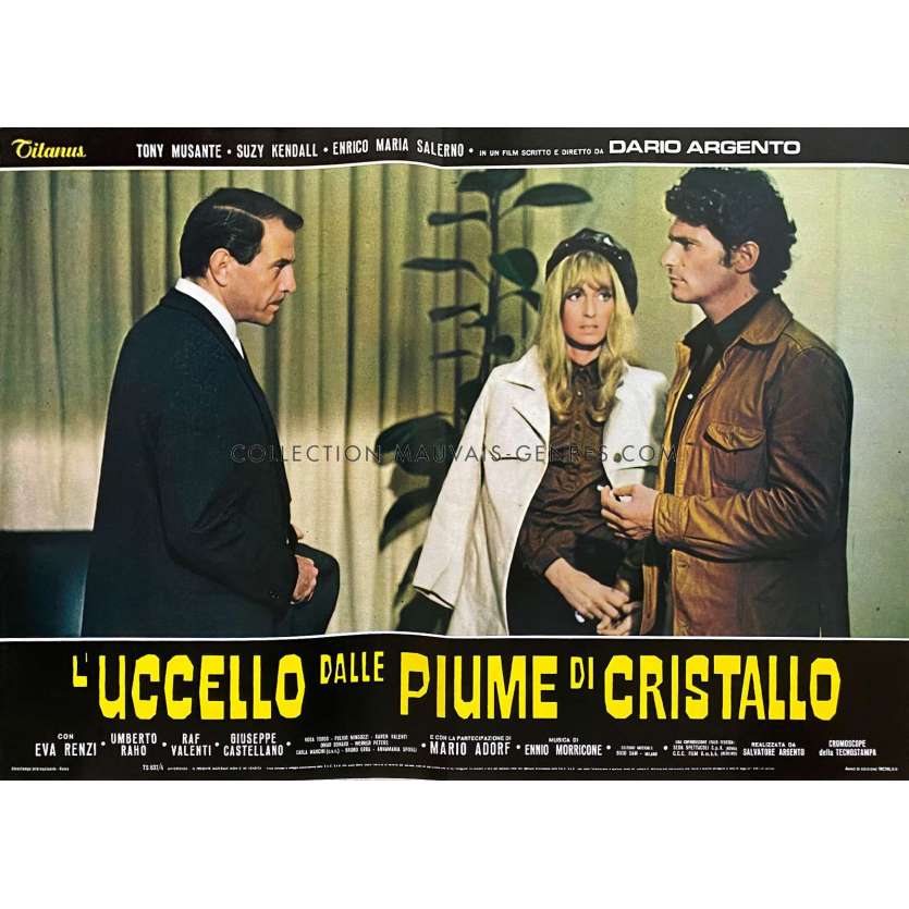 L'OISEAU AU PLUMAGE DE CRISTAL Photo de film N03 - 46x64 cm. - 1970 - Tony Musante, Dario Argento