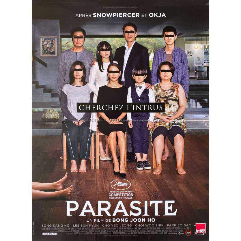 PARASITE Affiche de film Palme d'or - 40x54 cm. - 2019 - Song Kang-ho, Bong Joon Ho