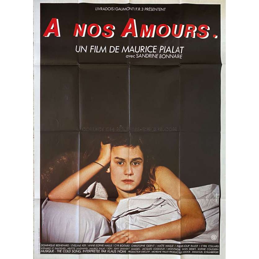 A NOS AMOURS Affiche de film- 120x160 cm. - 1983 - Sandrine Bonnaire, Maurice Pialat