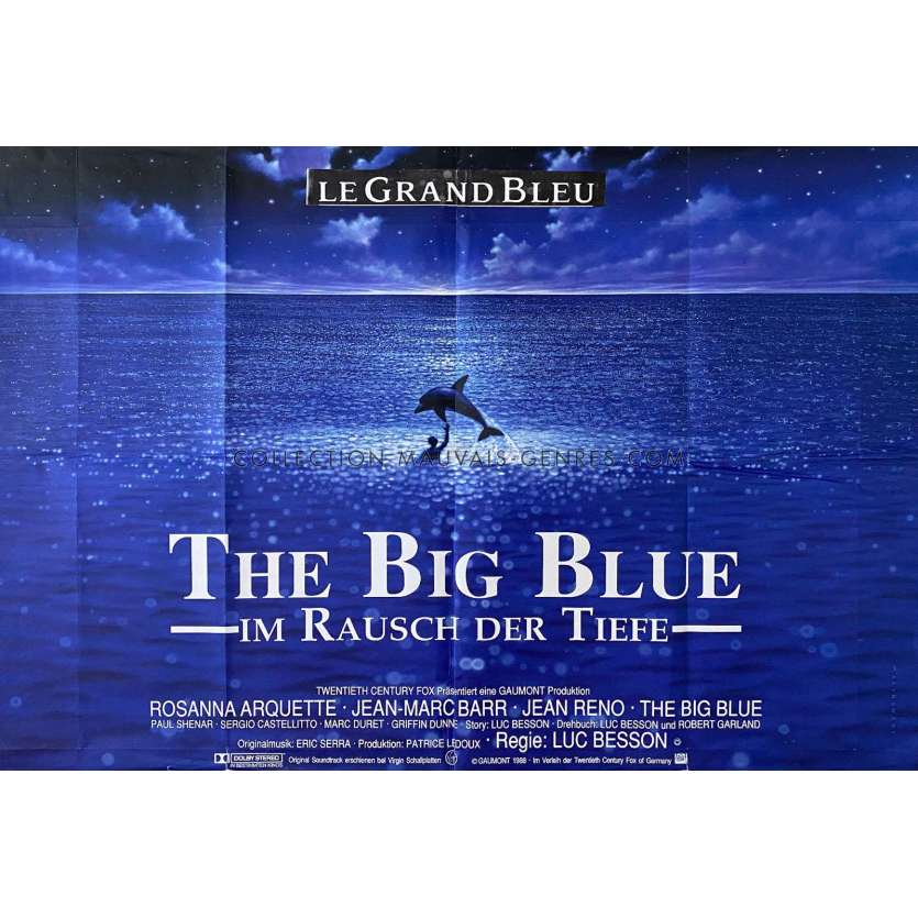 LE GRAND BLEU Affiche de film- 59x84 cm. - 1998 - Jean Reno, Luc Besson