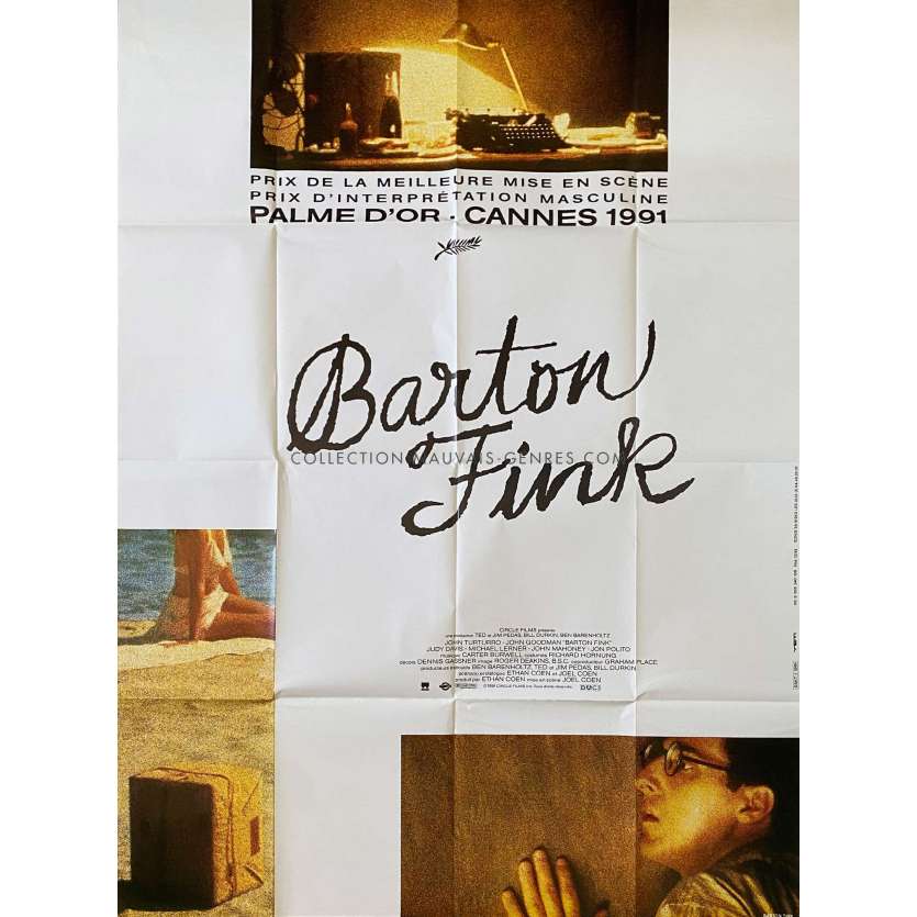 BARTON FINK Affiche de film- 120x160 cm. - 1991 - John Turturro, Joel Coen