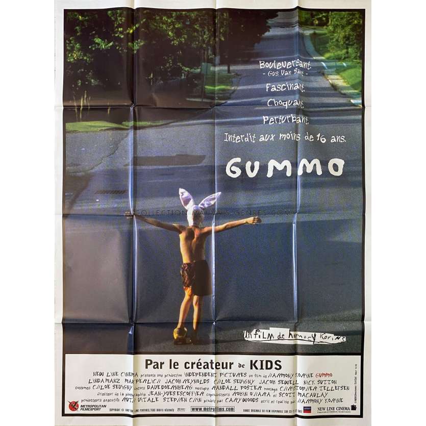 GUMMO Affiche de film- 120x160 cm. - 1997 - Nick Sutton, Harmony Korine