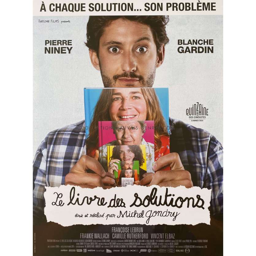 LE LIVRE DES SOLUTIONS Affiche de film- 40x54 cm. - 2023 - Pierre Niney, Michel Gondry