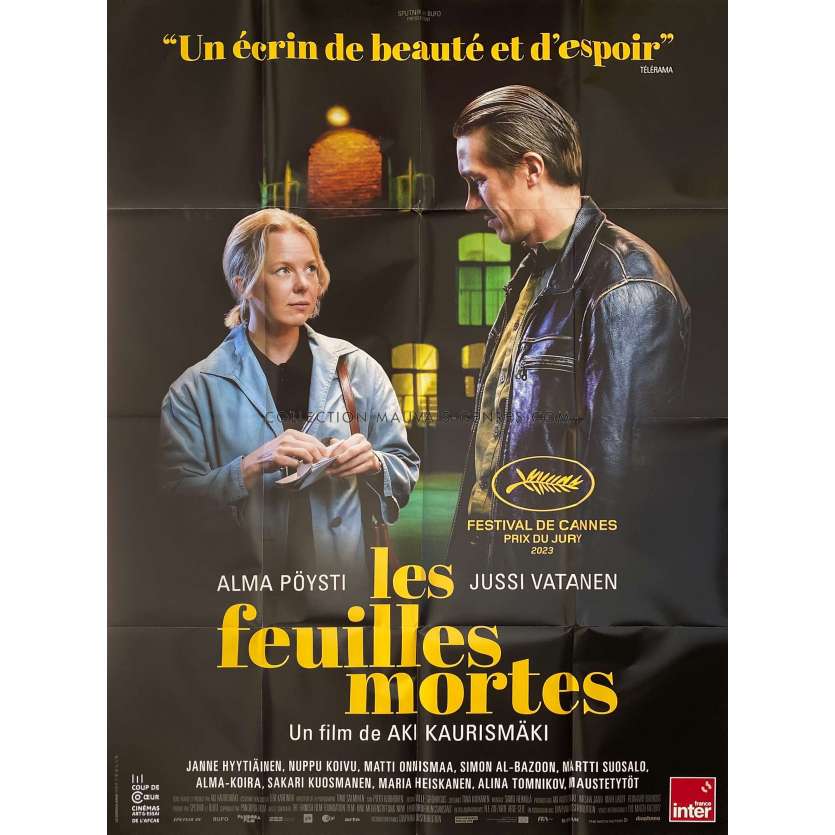 LES FEUILLES MORTES Affiche de film- 120x160 cm. - 2023 - Alma Pöysti, Aki Kaurismäki