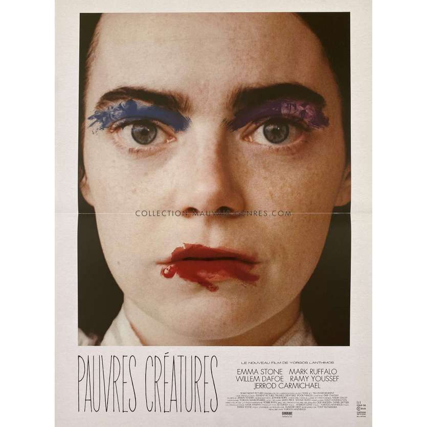 PAUVRES CREATURES Affiche de film- 40x54 cm. - 2023 - Emma Stone, Yorgos Lanthimos