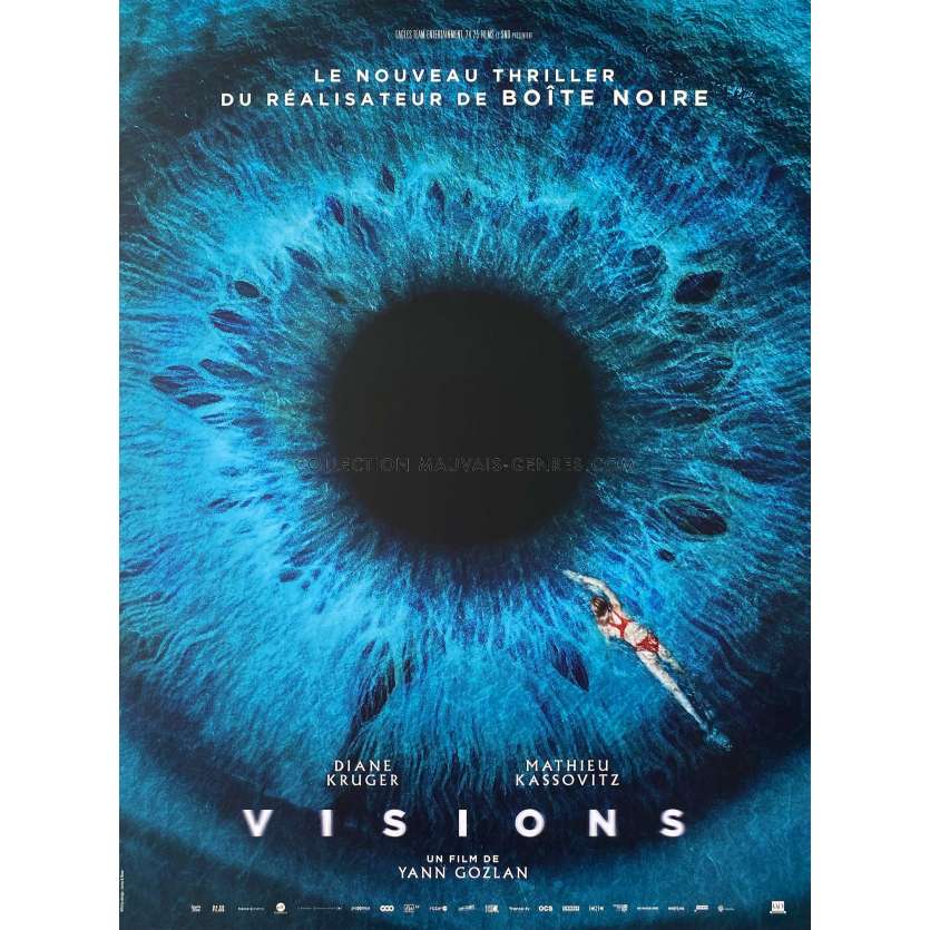 VISIONS Affiche de film Style A - 40x54 cm. - 2023 - Diane Kruger, Mathieu Kassovitz, Yann Gozlan