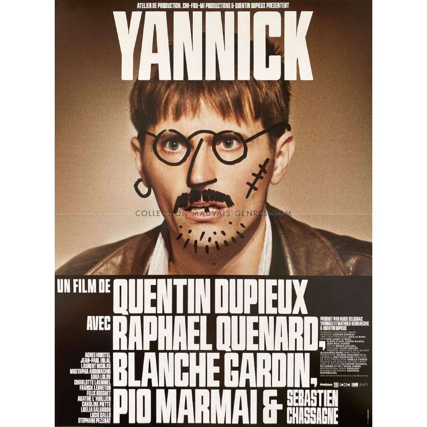 YANNICK Movie Poster- 15x21 in. - 2023 - Quentin Dupieux, Raphaël Quenard