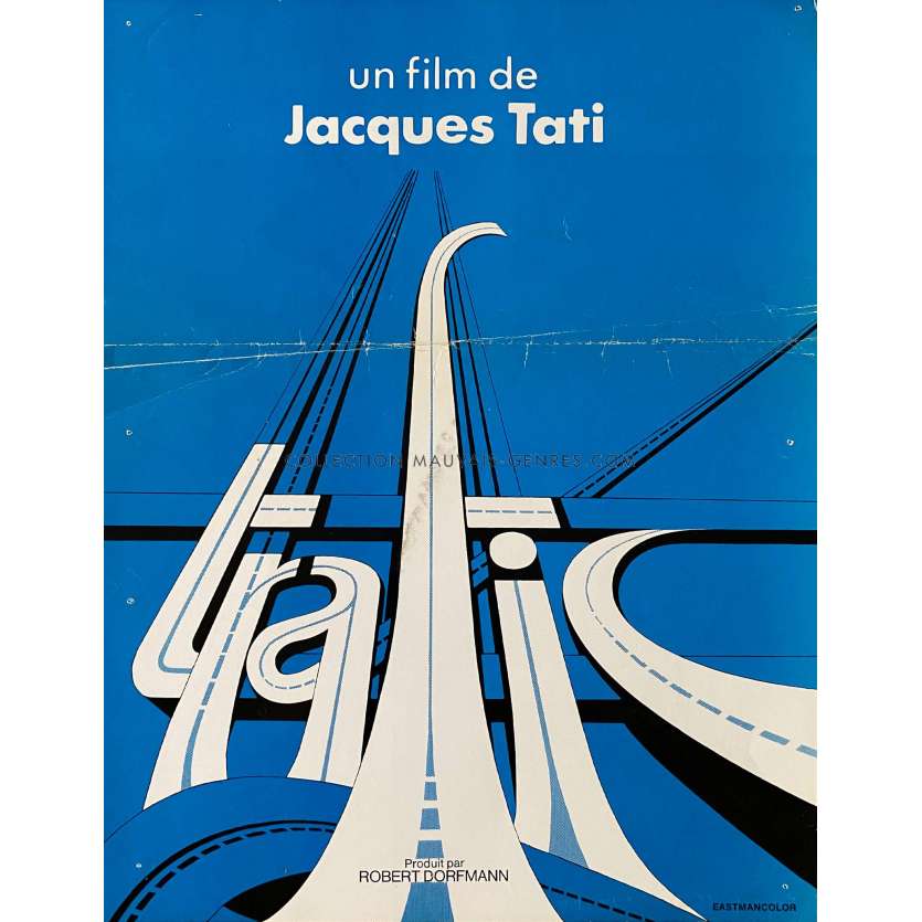 TRAFIC Herald/Trade Ad 2 pages. - 10x12 in. - 1971 - Jacques Tati, Marcel Fraval