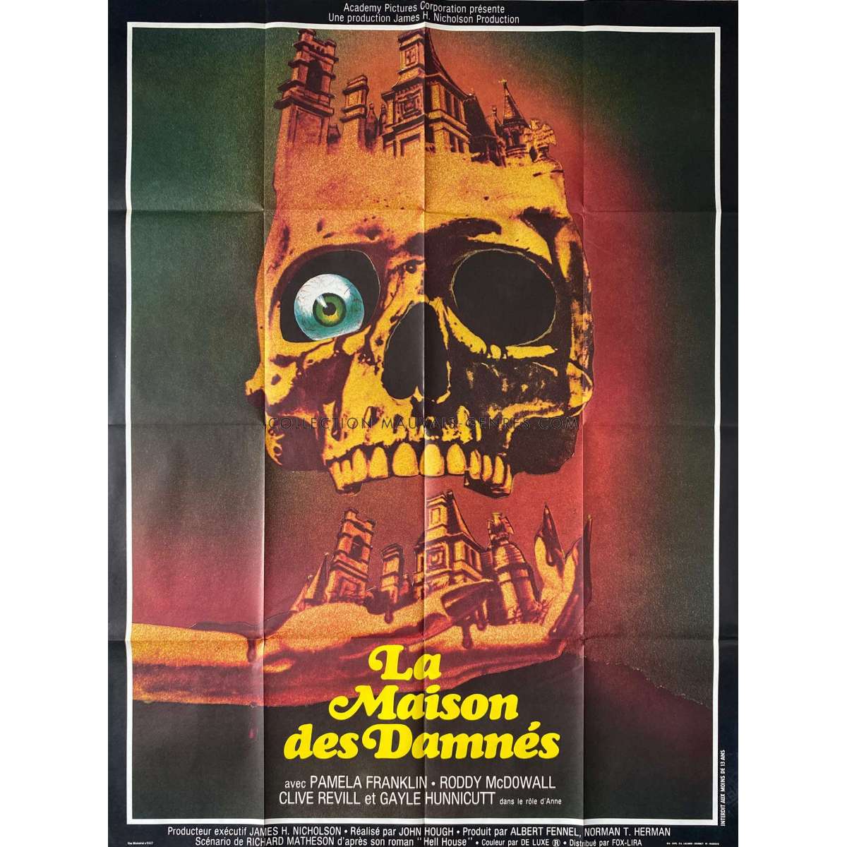 The Legend Of Hell House French Movie Poster - 47x63 In. - 1973