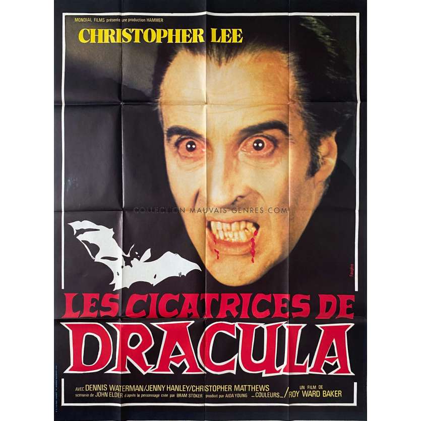 SCARS OF DRACULA Movie Poster- 47x63 in. - 1970 - Roy Ward Baker, Christopher Lee