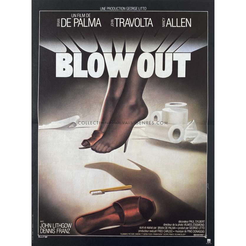 BLOW OUT Movie Poster- 15x21 in. - 1981 - Brian de Palma, John Travolta