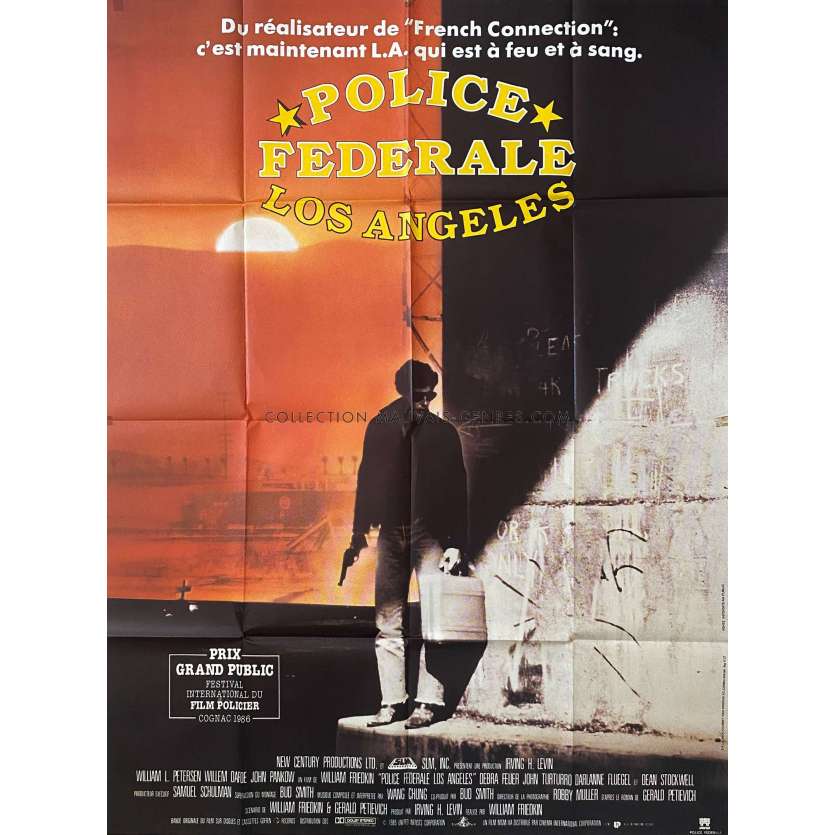 POLICE FEDERALE LOS ANGELES Affiche de film- 120x160 cm. - 1984 - Willem Dafoe, William Friedkin