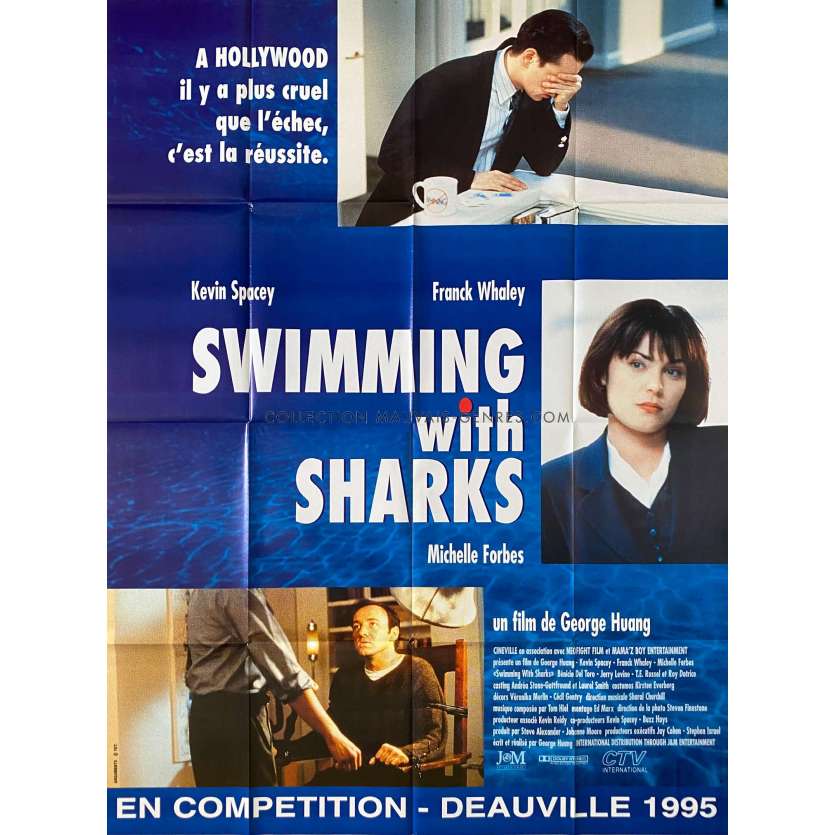 SWIMMING WITH SHARKS Affiche de film- 120x160 cm. - 1994 - Kevin Spacey, George Huang