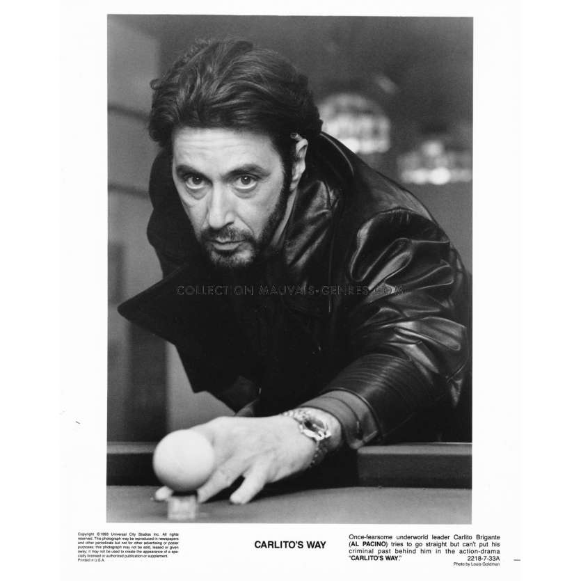 CARLITO'S WAY Movie Still 2218-7-33A - 8x10 in. - 1993 - Brian de Palma, Al Pacino