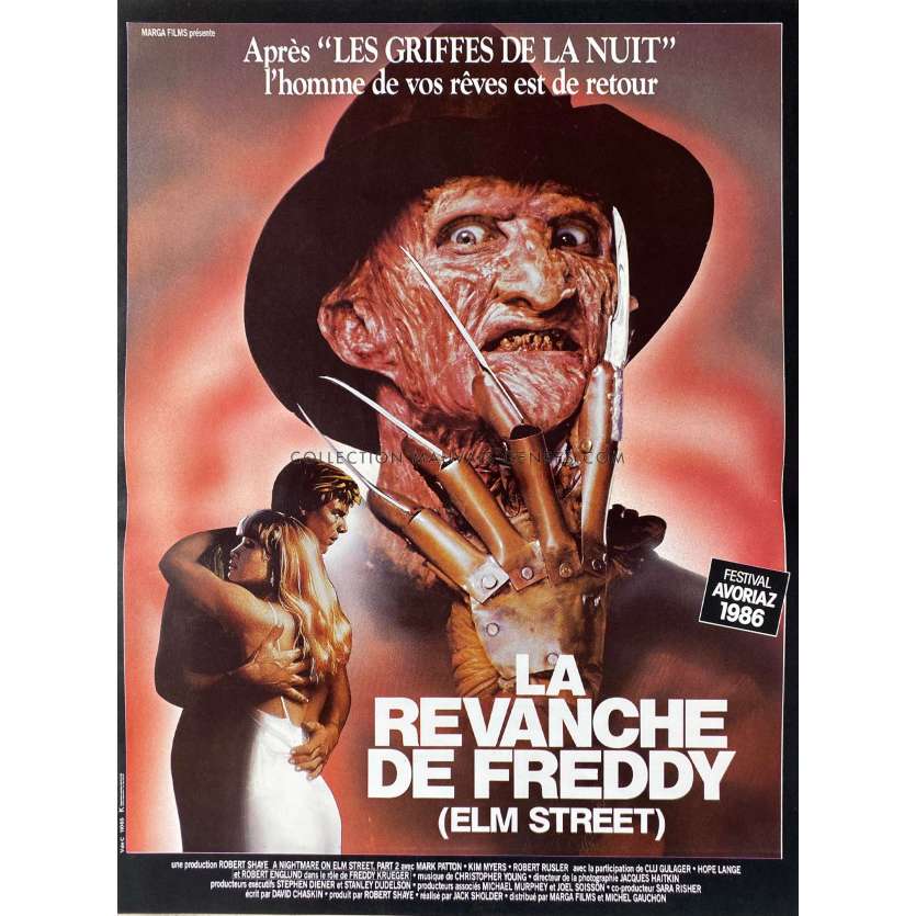 LA REVANCHE DE FREDDY Affiche de film- 40x54 cm. - 1985 - Robert Englund, Jack Sholder