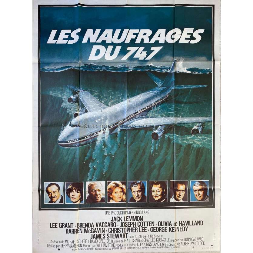 LES NAUFRAGES DU 747 Affiche de film- 120x160 cm. - 1977 - Jack Lemmon, Jerry Jameson