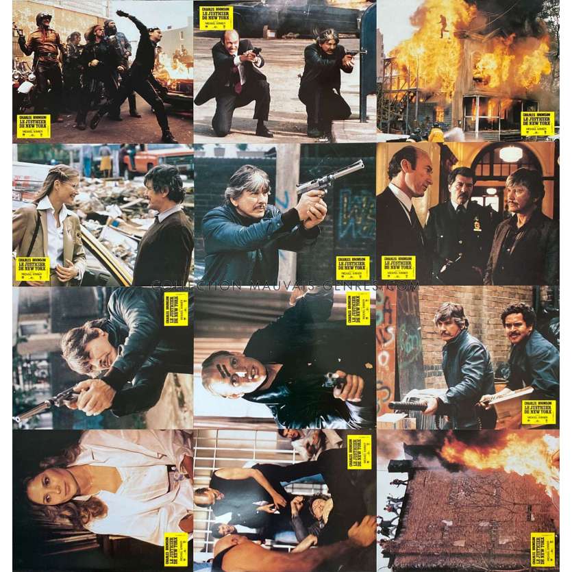 DEATH WISH 3 Lobby Cards x12 - 9x12 in. - 1985 - Michael Winner, Charles Bronson