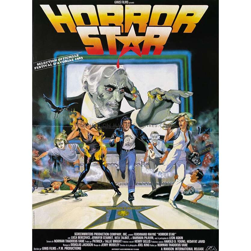 HORROR STAR Affiche de film- 40x54 cm. - 1983 - 0, Norman Thaddeus VaneFerdy Mayne