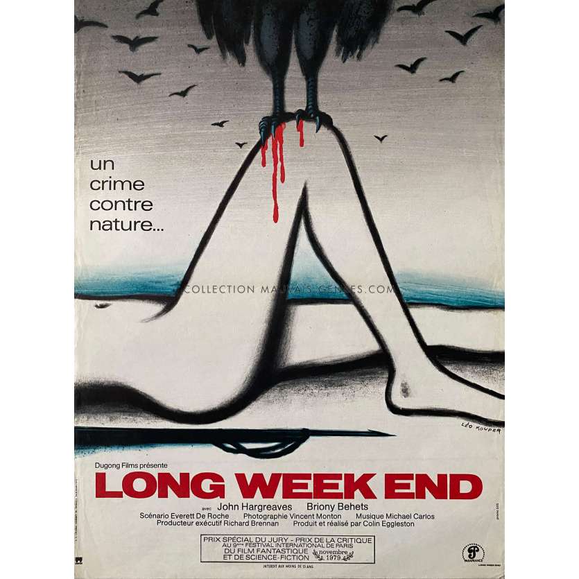 LONG WEEKEND Affiche de film- 40x54 cm. - 1978 - 0, Colin Eggleston