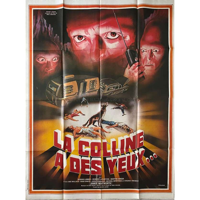 LA COLLINE A DES YEUX Affiche de film- 120x160 cm. - 1977 - Michael Berryman, Wes Craven