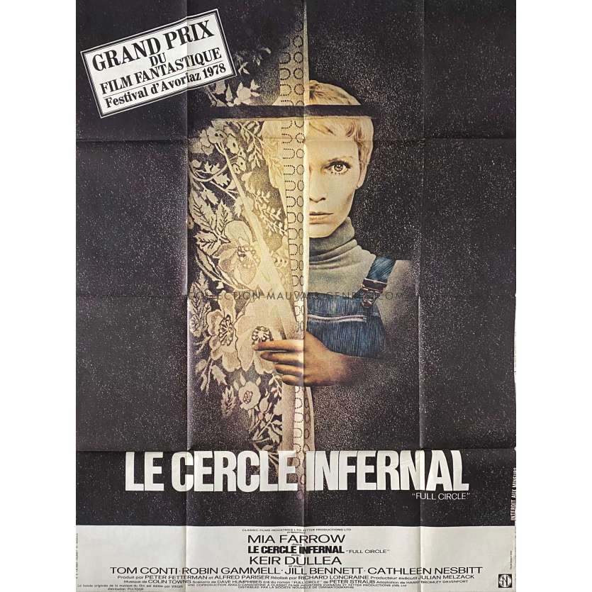 LE CERCLE INFERNAL (FULL CIRCLE) Affiche de film- 120x160 cm. - 1977 - Mia Farrow, Richard Loncraine