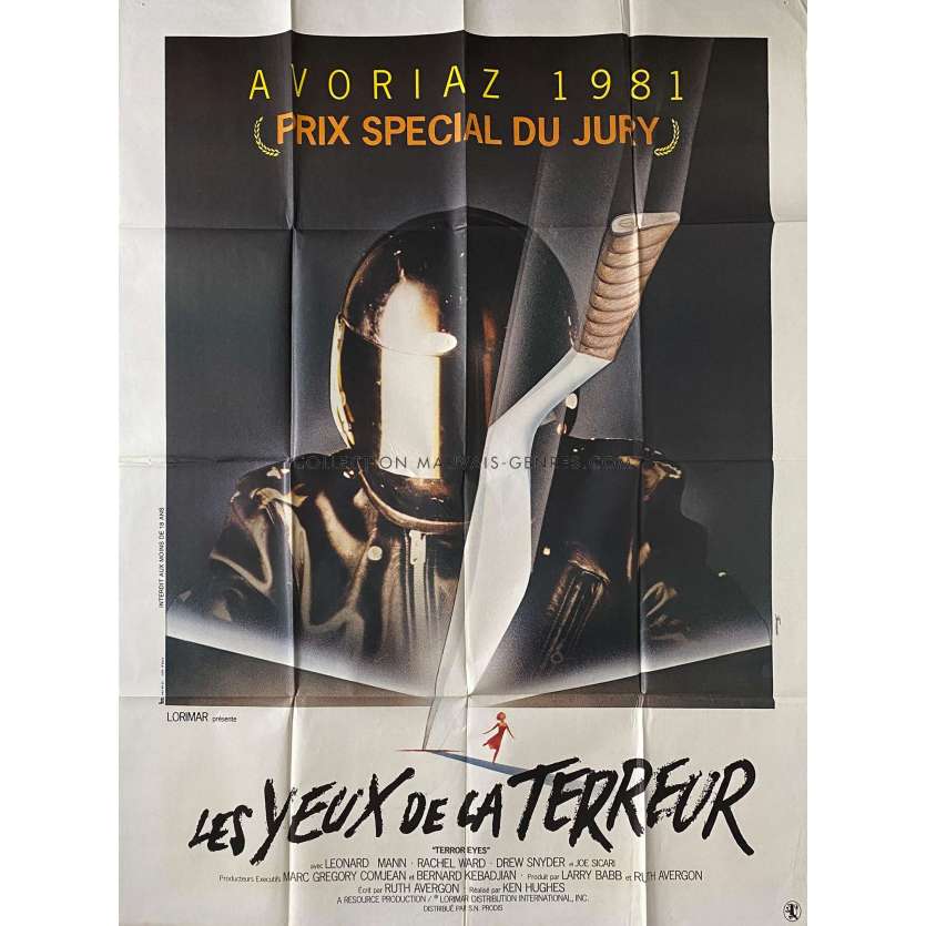 LES YEUX DE LA TERREUR Affiche de film- 120x160 cm. - 1981 - Rachel Ward, Ken Hughes