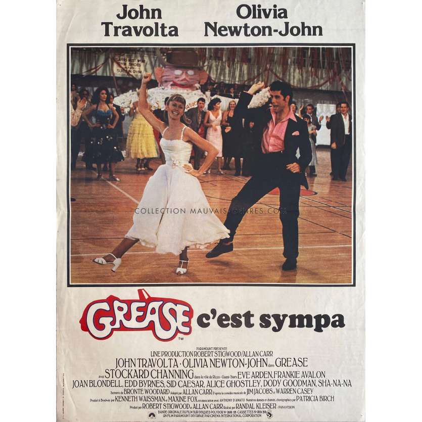 GREASE Affiche de film- 40x54 cm. - 1978 - John Travolta, Randal Kleiser