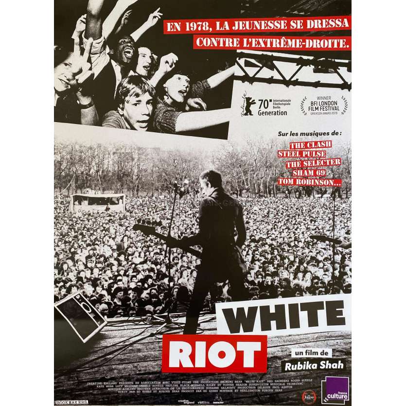 WHITE RIOT Movie Poster- 15x21 in. - 2019 - Rubika Shah, The Clash