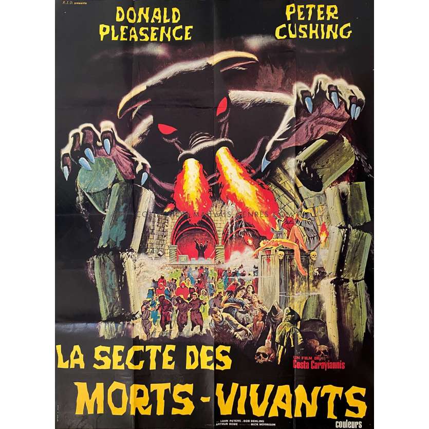 LA SECTE DES MORTS-VIVANTS Affiche de film- 120x160 cm. - 1976 - Peter Cushing, Kostas Karagiannis