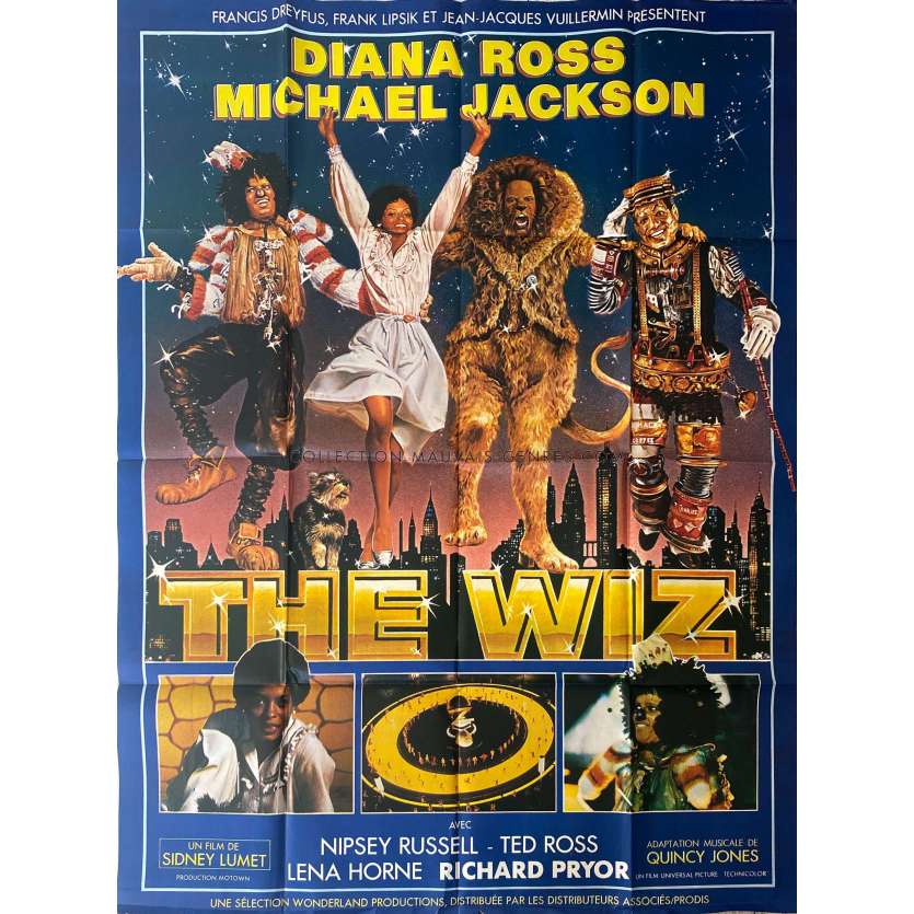 THE WIZ Affiche de film- 120x160 cm. - 1978 - Michael Jackson, Sidney Lumet