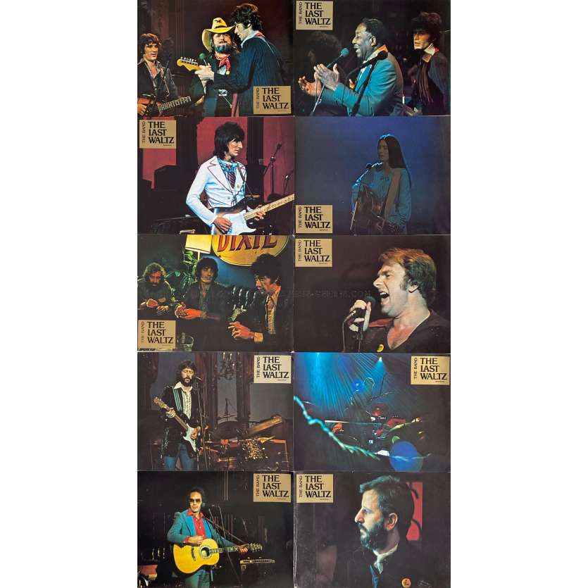 THE LAST WALTZ Lobby Cards x10 - 9x12 in. - 1978 - Martin Scorsese, The Band