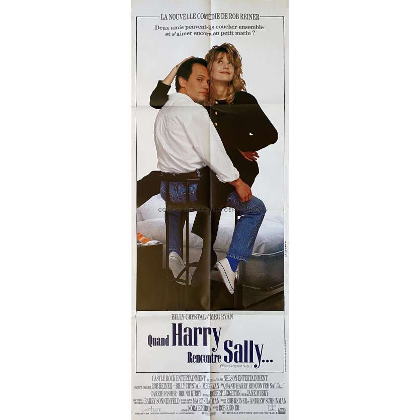 QUAND HARRY RENCONTRE SALLY Affiche de cinéma- 60x160 cm. - 1989 - Billy Crystal, Rob Reiner