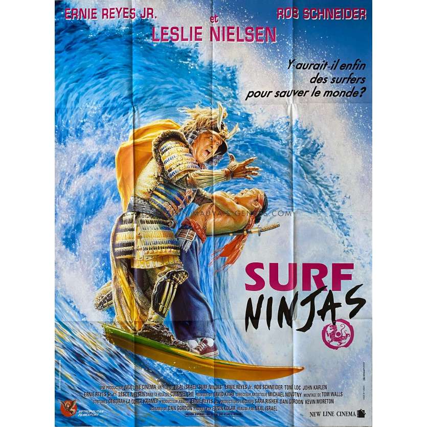 SURF NINJAS Affiche de cinéma- 120x160 cm. - 1993 - Ernie Reyes, Neal Israel