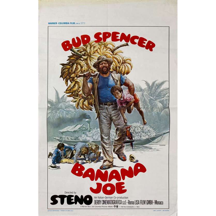 BANANA JOE Affiche de cinéma- 35x55 cm. - 1982 - Bud Spencer, Steno