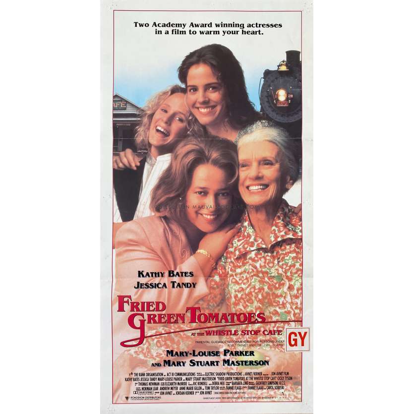 BEIGNETS DE TOMATES VERTES Affiche de cinéma- 33x78 cm. - 1991 - Kathy Bates, Jessica Tandy, Jon Avnet