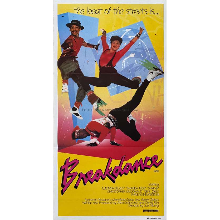 BREAKDANCE Affiche de cinéma- 33x78 cm. - 1984 - Lucinda Dickey, Joel Silberg