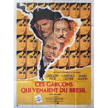 CES GARÇONS QUI VENAIENT DU BRESIL Affiche de film- 120x160 cm. - 1978 - Gregory Peck, Franklin J. Schaffner