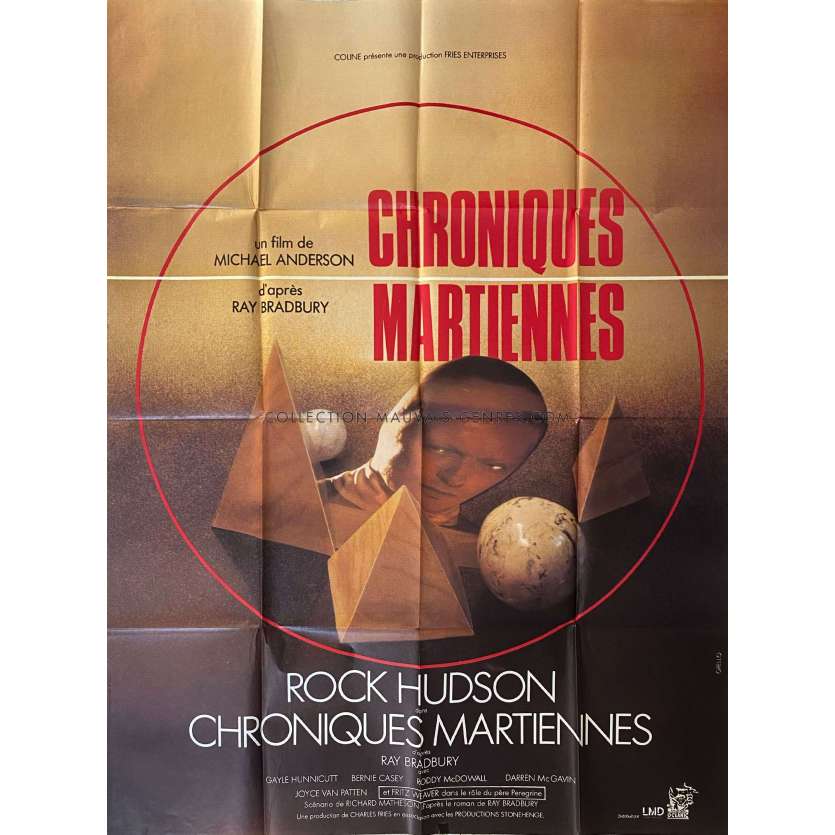 CHRONIQUES MARTIENNES Affiche de cinéma- 120x160 cm. - 1979 - Roddy McDowall, Michael Anderson