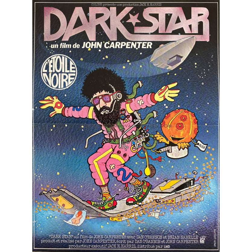 DARK STAR Affiche de cinéma- 40x54 cm. - 1974 - Dan O'Bannon, John Carpenter