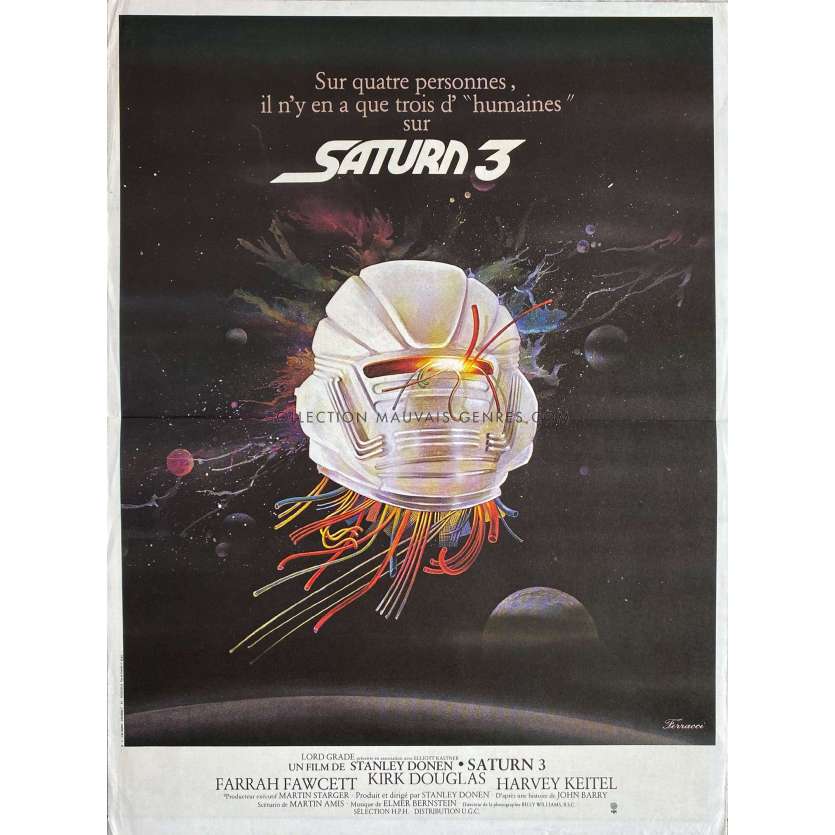 SATURN 3 Affiche de cinéma- 40x54 cm. - 1979 - Farrah Fawcett, Kirk Douglas, Stanley Donen