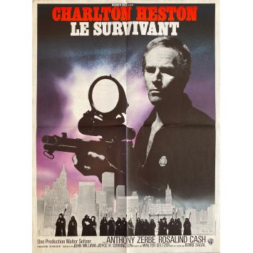 LE SURVIVANT Affiche de cinéma- 60x80 cm. - 1971 - Charlton Heston, Boris Sagal