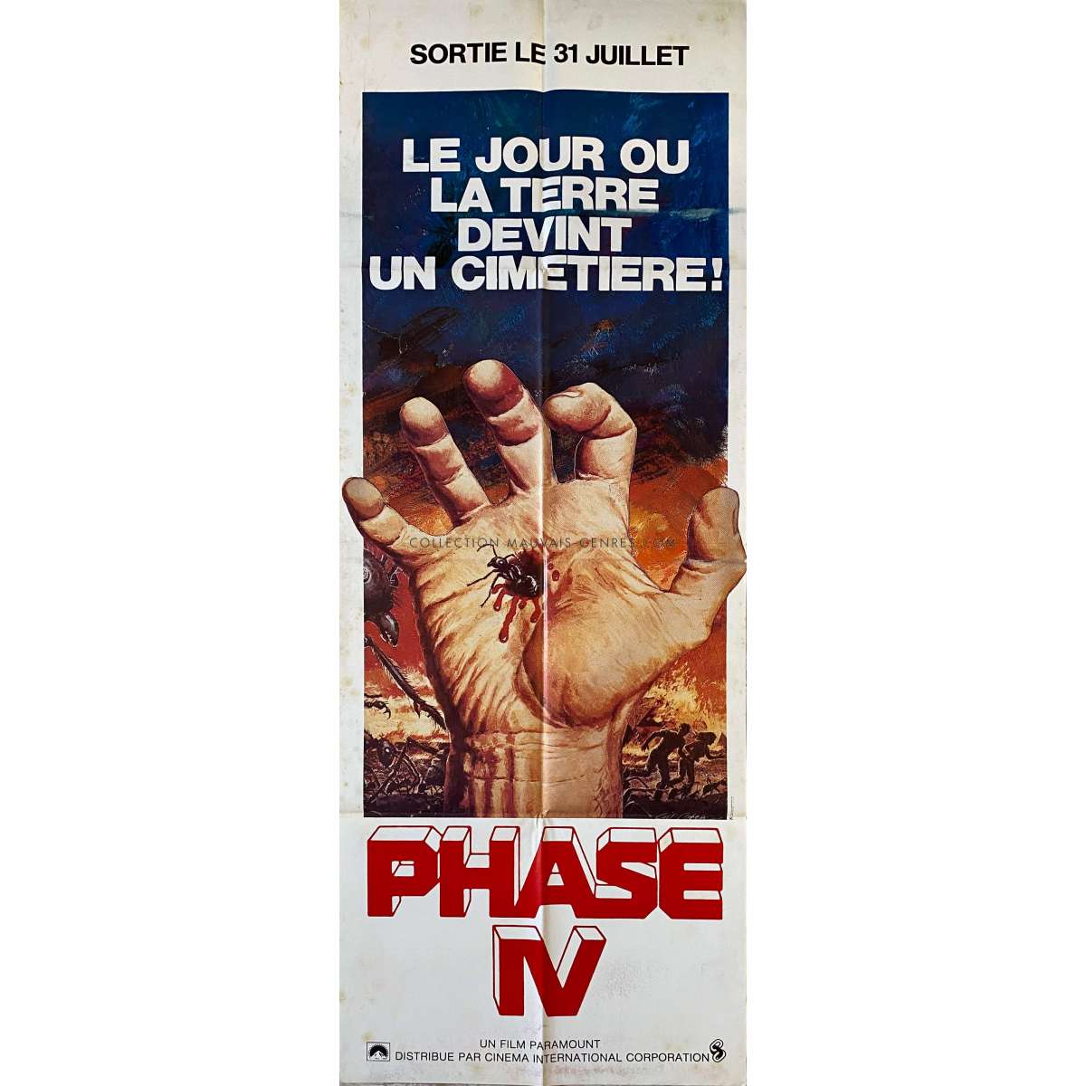 Affiche de cinéma française de RETOUR VERS LE FUTUR - 60x160 cm.