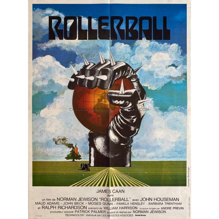 ROLLERBALL Affiche de cinéma- 60x80 cm. - 1975 - James Caan, Norman Jewinson