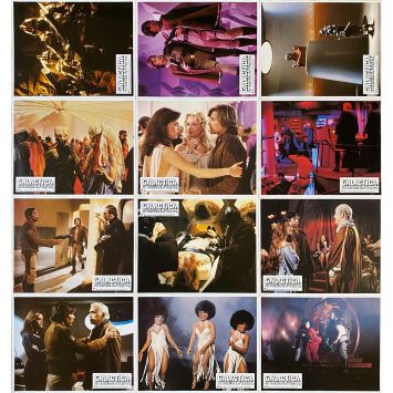 BATTLESTAR GALACTICA French Lobby Cards x12 - 9x12 in. - 1978 - Glen A. Larson, Dirk Benedict