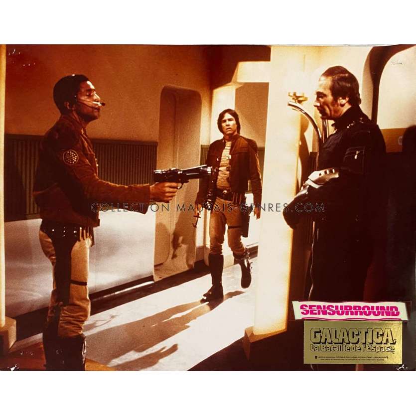 BATTLESTAR GALACTICA French Lobby Card N01 - 12x15 in. - 1978 - Glen A. Larson, Dirk Benedict